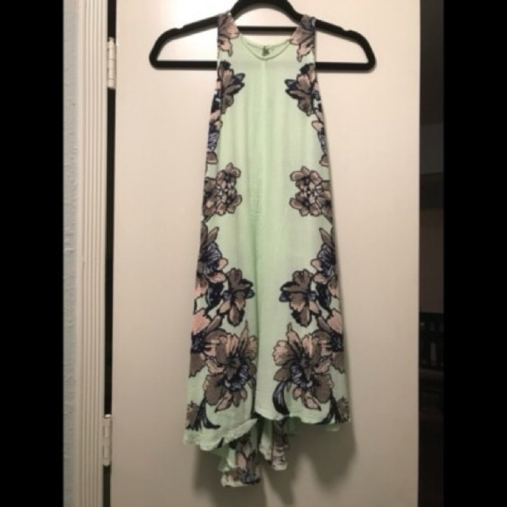 Floral Green Midi Dress